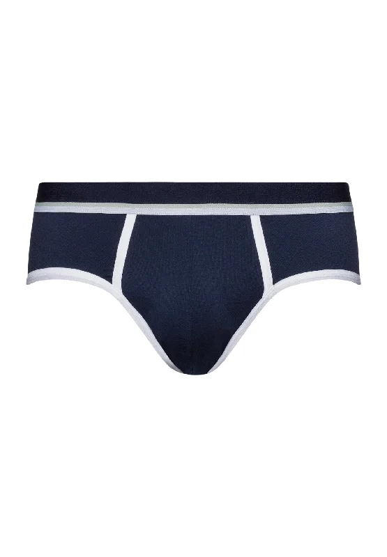 Pierre Cotton Blend Brief | Deep Navy 73210-1610